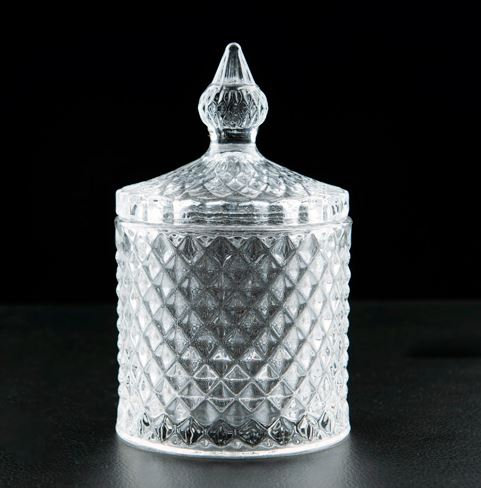 Candle Container Waffle Glass -10oz / 300ml - Sydney Byulnimassi Artisan Craft Supplies