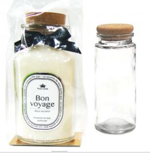 Hub Round Glass Container (8oz / 250ml) - Sydney Byulnimassi Artisan Craft Supplies