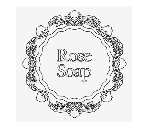 Separate Stamp 402 - Rose Soap - Sydney Byulnimassi Artisan Craft Supplies