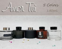 Diffuser Container- Amor Touy Black & Silver 100ml - Atelier Detail View 2