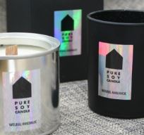 Hologram Sticker ST-09 Pure Soy Candle - Atelier Detail View 1