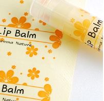 Lip Balm Sticker - Transparent Orange Petals - Sydney Byulnimassi Artisan Craft Supplies