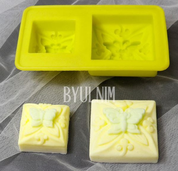 Square Butterfly - 2 Cavities (MC016) - Sydney Byulnimassi Artisan Craft Supplies