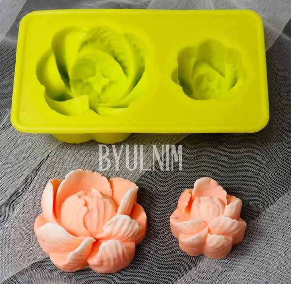 Peony Flower - 2 Cavities (MC081) - Sydney Byulnimassi Artisan Craft Supplies