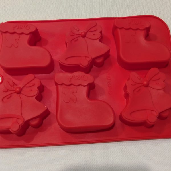 Christmas Shoes & Bell - 6 Cavities (MC321) - Sydney Byulnimassi Artisan Craft Supplies