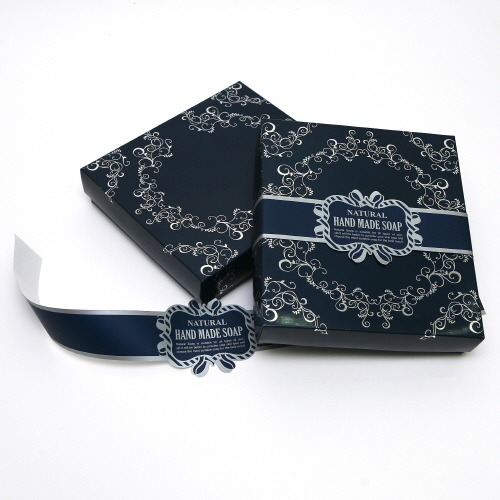 Navy - Silver Box (with Belt) Bore Size: 16cm * 16cm - Atelier Detail View 2