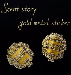 Scent Story Gold Metal Sticker - Sydney Byulnimassi Artisan Craft Supplies