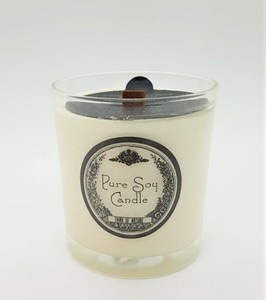 Transparent) Sticker Pure Soy Candle Black Circle - Atelier Detail View 1
