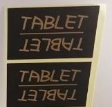 Tablet Sticker-Black Gold (7 Stickers per Sheet) - Sydney Byulnimassi Artisan Craft Supplies