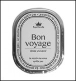 Premium Sticker - Bon Voyage Silver Lining Line 6.3cm - Sydney Byulnimassi Artisan Craft Supplies