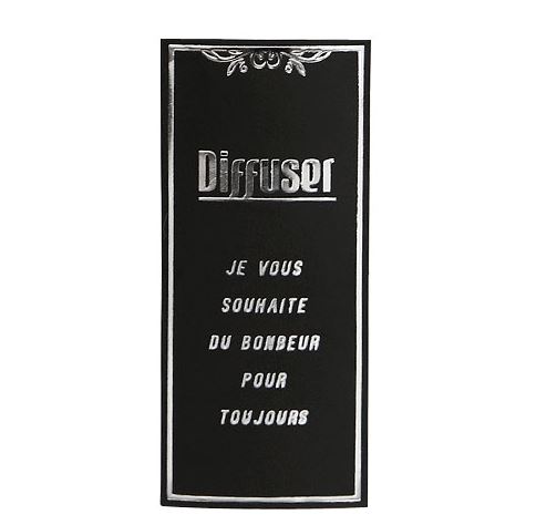 Black Rectangle -Silver Sticker(Diffuser) - Sydney Byulnimassi Artisan Craft Supplies