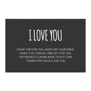 Sticker (Black) I Love You Label Sticker (5 Sheets) - Sydney Byulnimassi Artisan Craft Supplies