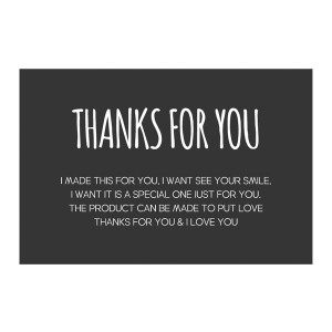 Sticker (Black) Thanks for You Label Sticker (5 Sheets) - Sydney Byulnimassi Artisan Craft Supplies