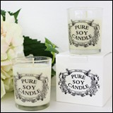 Sticker ST-04 Clear Pure Soy Candle Antique Black - Atelier Detail View 1