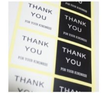Sticker - Thank You (1 Sheet / 10 pcs) - Sydney Byulnimassi Artisan Craft Supplies