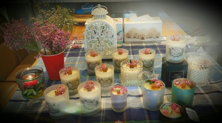 Pouring Soy Candle