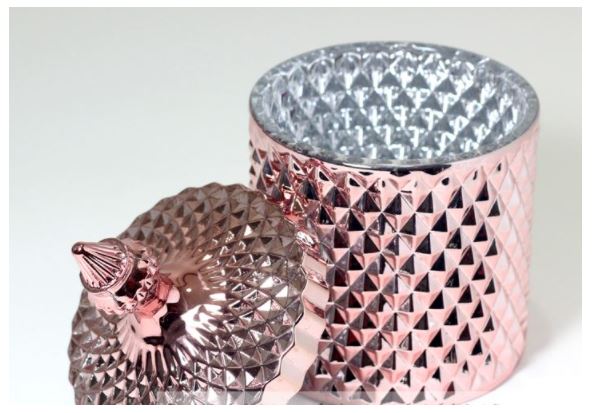 Candle Container) Rose Gold Flame (Large 500ml - Atelier Detail View 1