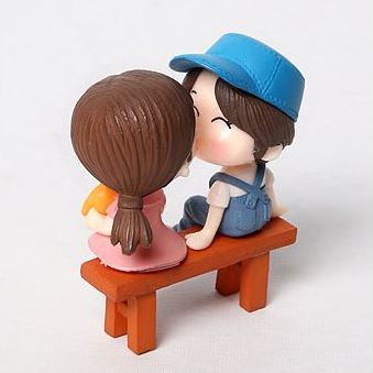 Miniature SY176 - Bench Couple (Boy + Girl + Bench Set) - Atelier Detail View 1