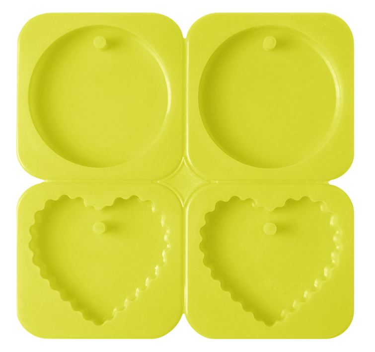 Mini (Circle, Heart) - 4 Cavities (MC349)