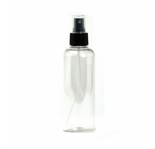 Clear Plastic Spray Bottle with Black Cap TB023-1 200ml - Sydney Byulnimassi Artisan Craft Supplies