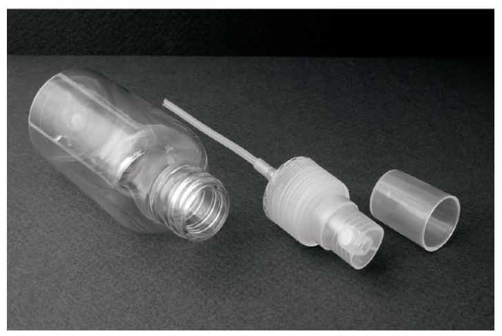 Plastic Transparent Pump Spray Empty Container 50ml - Atelier Detail View 1