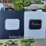 SY 490) Thank you Sticker 10 pcs per Sheet (black & white) Choice 1 - Image 6