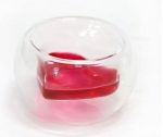 Heart (double bowl) glass container - Image 2