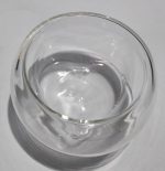 Heart (double bowl) glass container